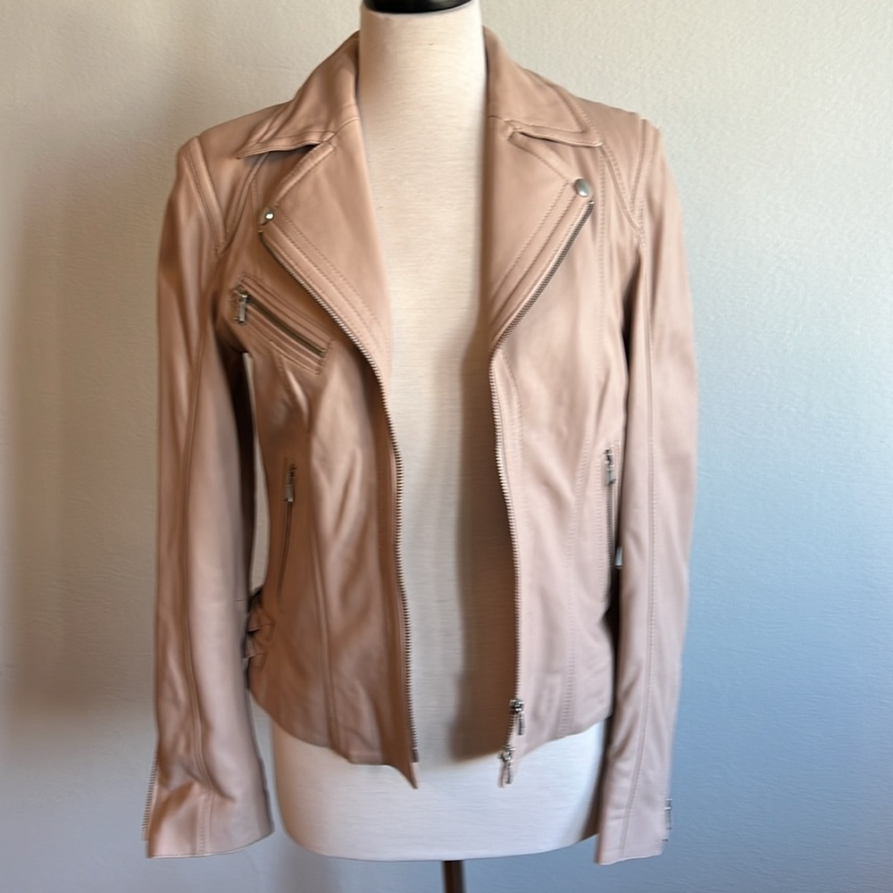 Beautiful Lined Leather Jacket - image 1